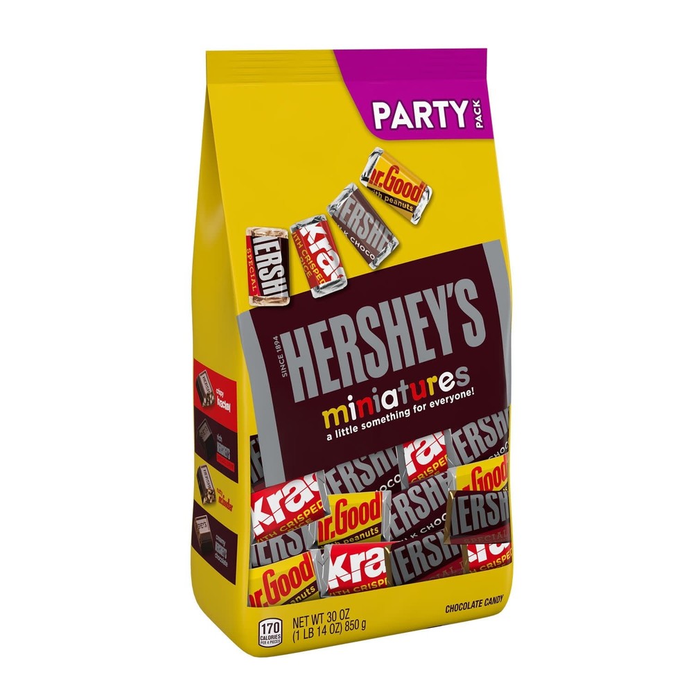 Assorted Chocolate Candy Party Pack Miniatures, 30 oz Bulk Bag