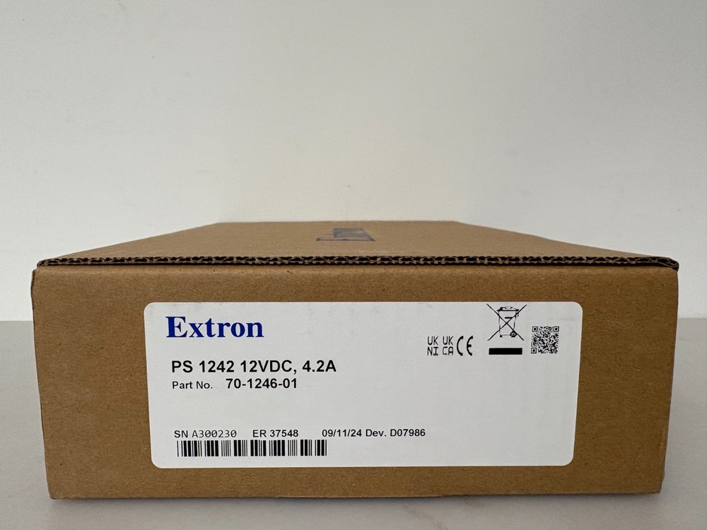 Extron 70-1246-01 PS 1242 12VDC 4.2A Desktop Power Supply