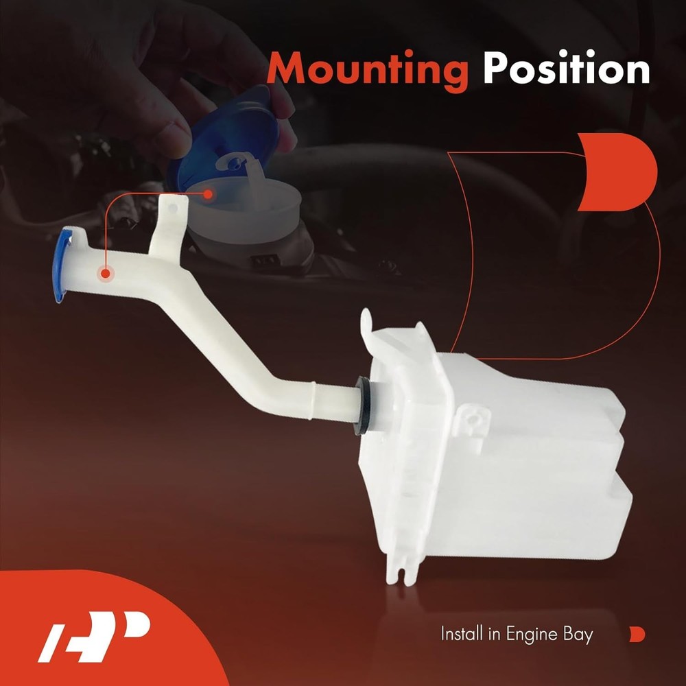 A-Premium Windshield Washer Reservoir Compatible with Select Kia Models - Rio...