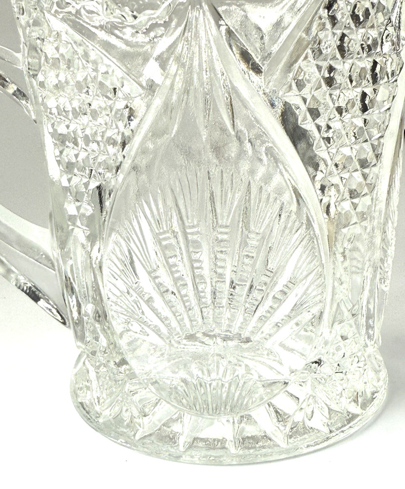 EAPG Glass Cream & Sugar Set