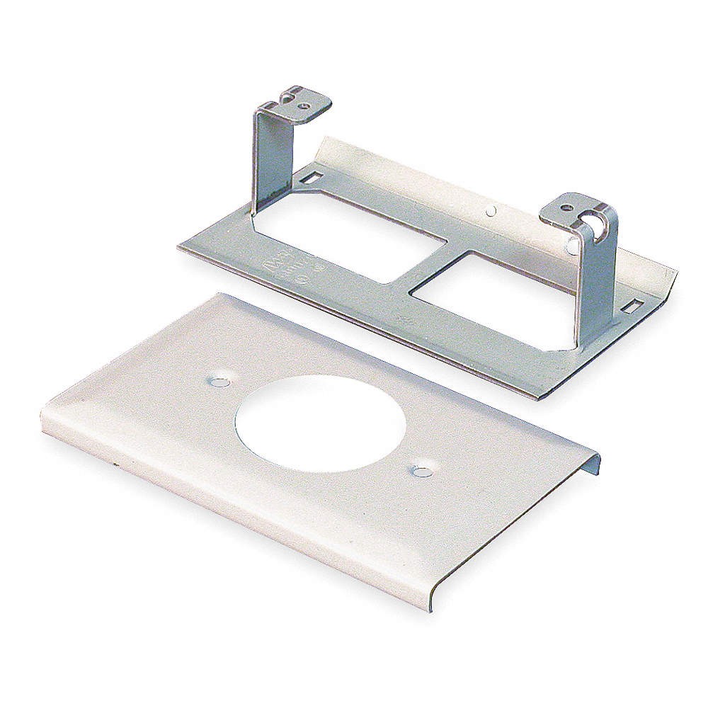 LEGRAND G3033JE Single Receptacle Cover,Gray 3ZA19