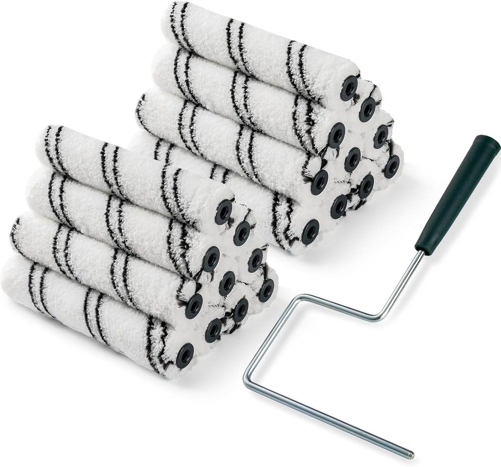 Paint Roller Covers, 20 Pack 6 Inch 6 inch paint roller 20 pack, White