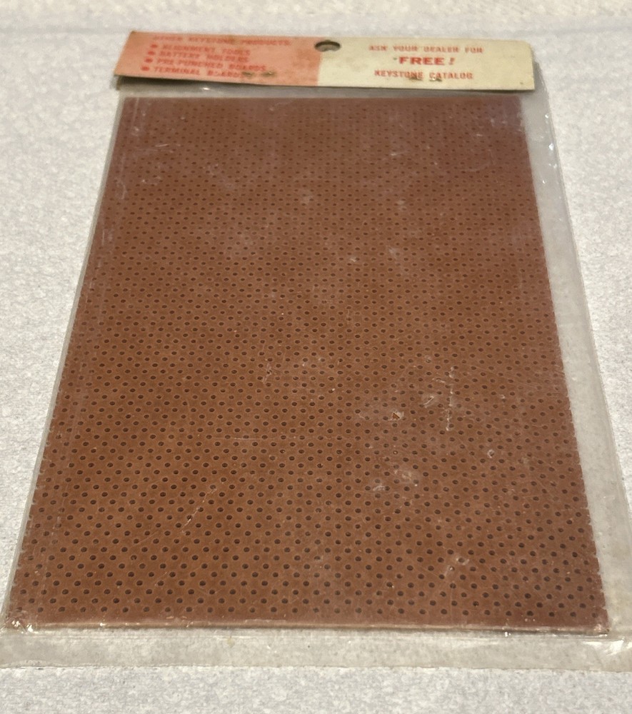 Vtg Keystone Electronics Keyboards Pre-punched Holes Bakelite “G” Pattern- Read
