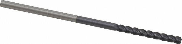 Accupro 1/8" Diam 4 Flute Single End Solid Carbide 0.03" Corner Radius End Mi...