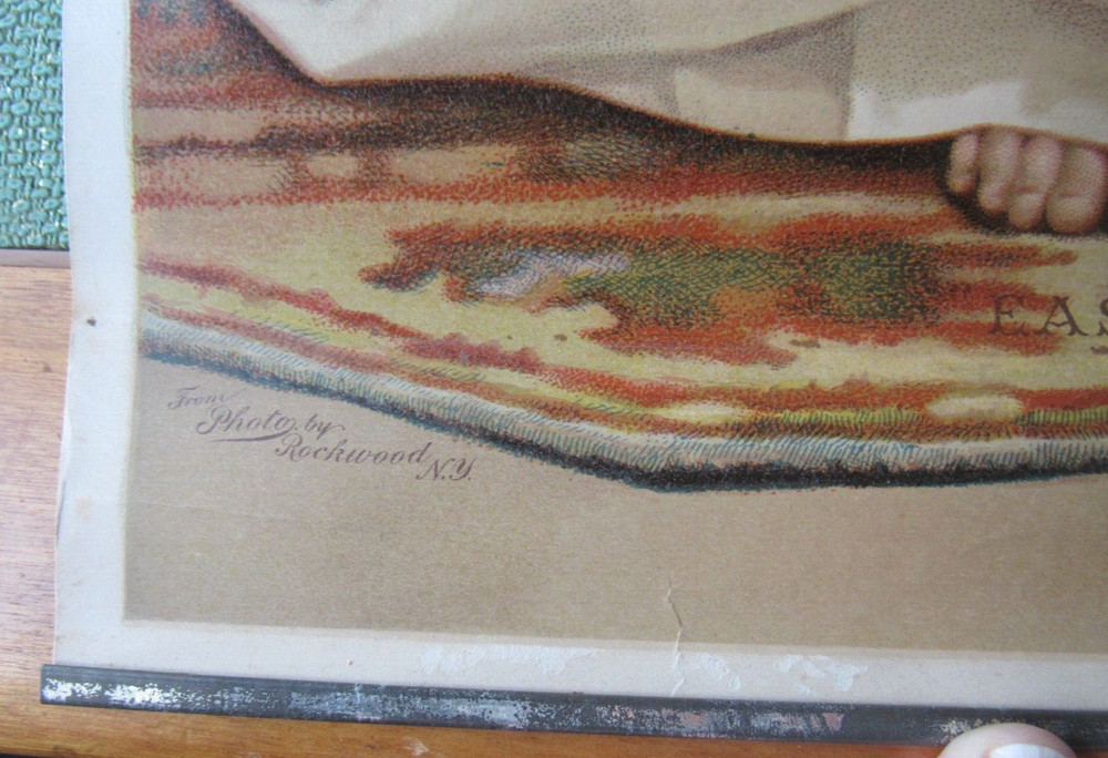 1889 Atlantic & Pacific Tea Co. Litho "Easter Morning" Very Nice