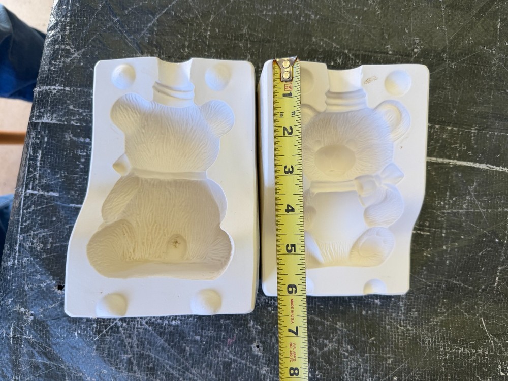 VINTAGE BOOTHE CERAMIC MOLD #TEDDY BEAR SOAP DISPENSER