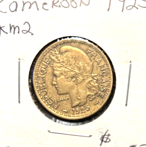 Cameroon 1925 franc KM 2 XF