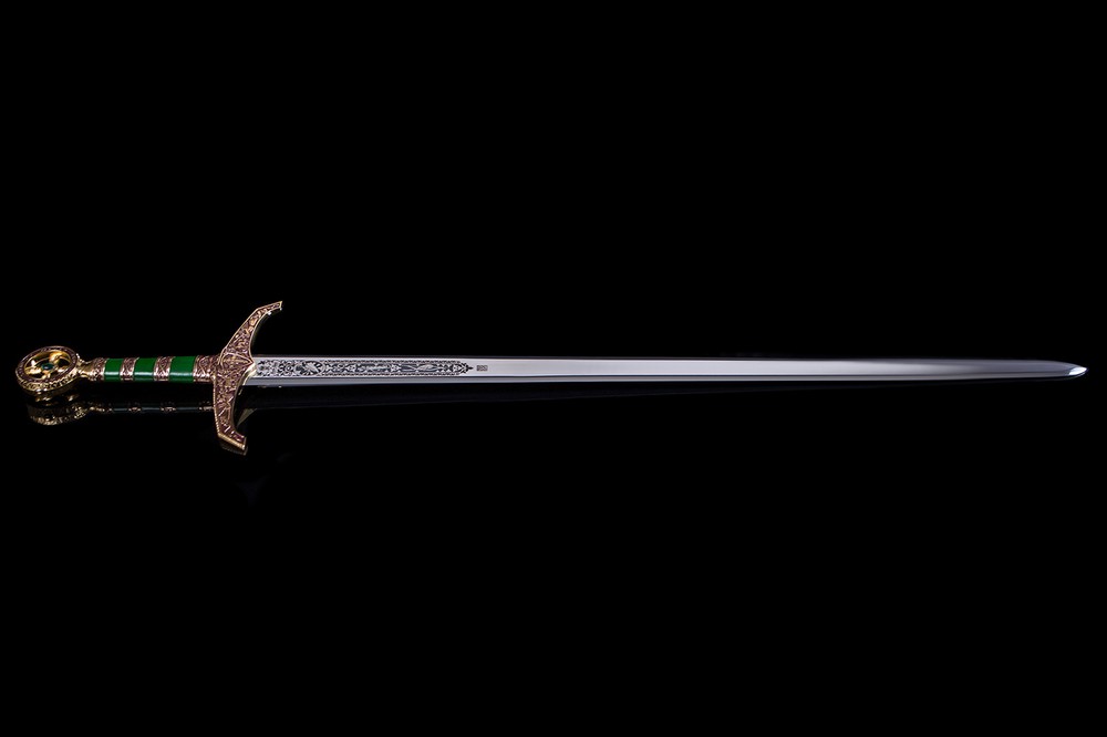 Sword Robin Hood Gold - Deep Engraving