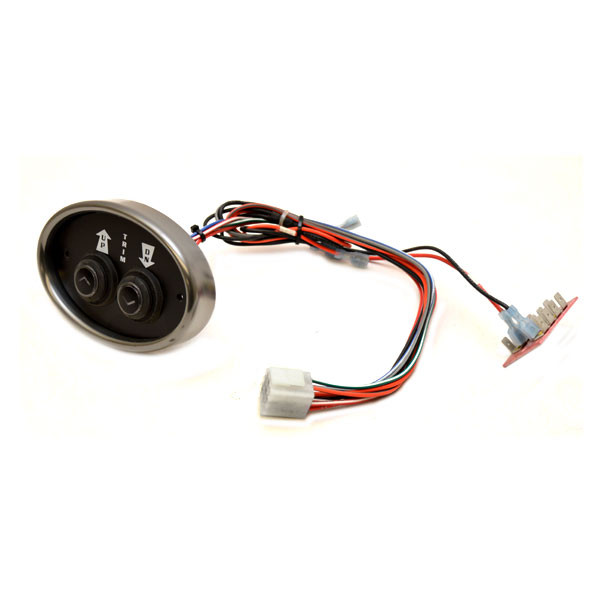 Triton Boat Push Button Panel TR151P03294 | 4 1/4 x 2 3/4 Inch Black