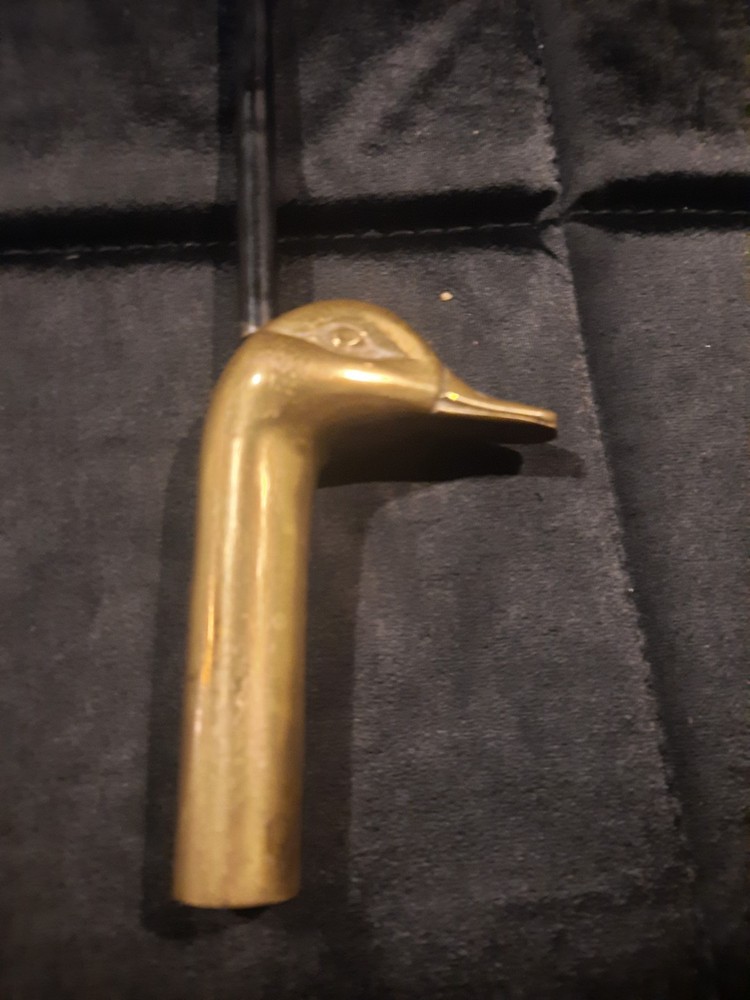 Brass Duck Head Flue Damper Pull Hook 9" Custom decor inc