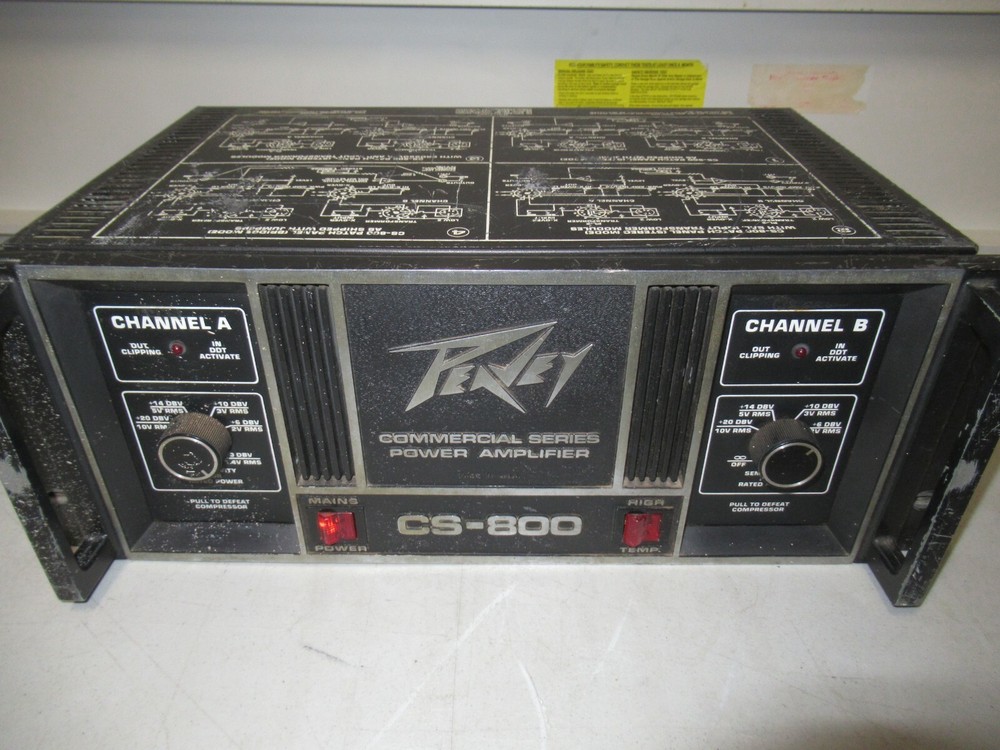 Peavey CS 800 Power Amplifier (read)