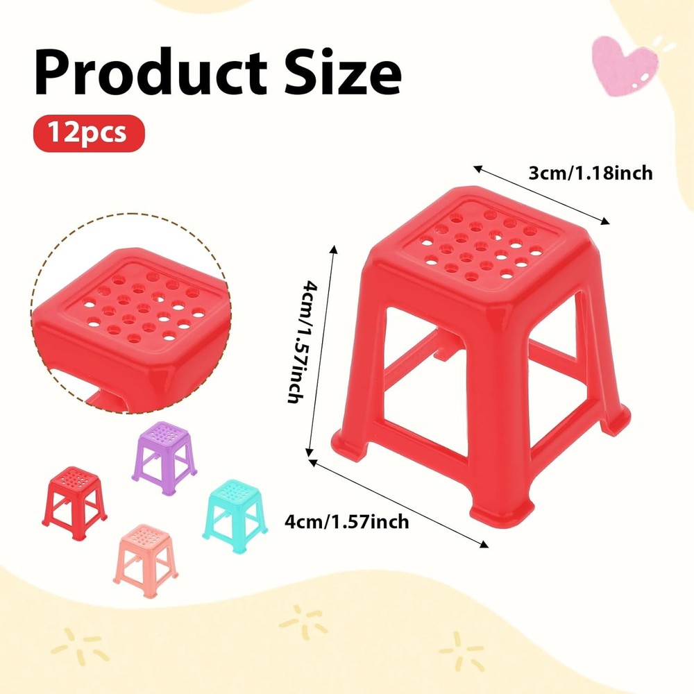 12PCS Canvas Stands Mini Feet Risers Plastic Paint Pouring Art Tools