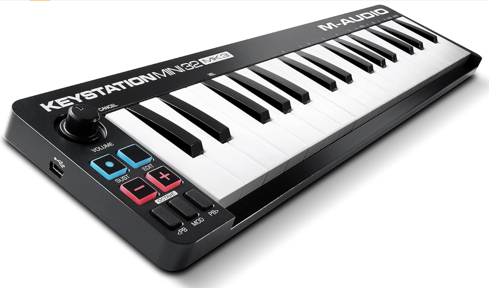 Keystation Mini 32 MK3 - USB MIDI Keyboard Controller with 32 Velocity