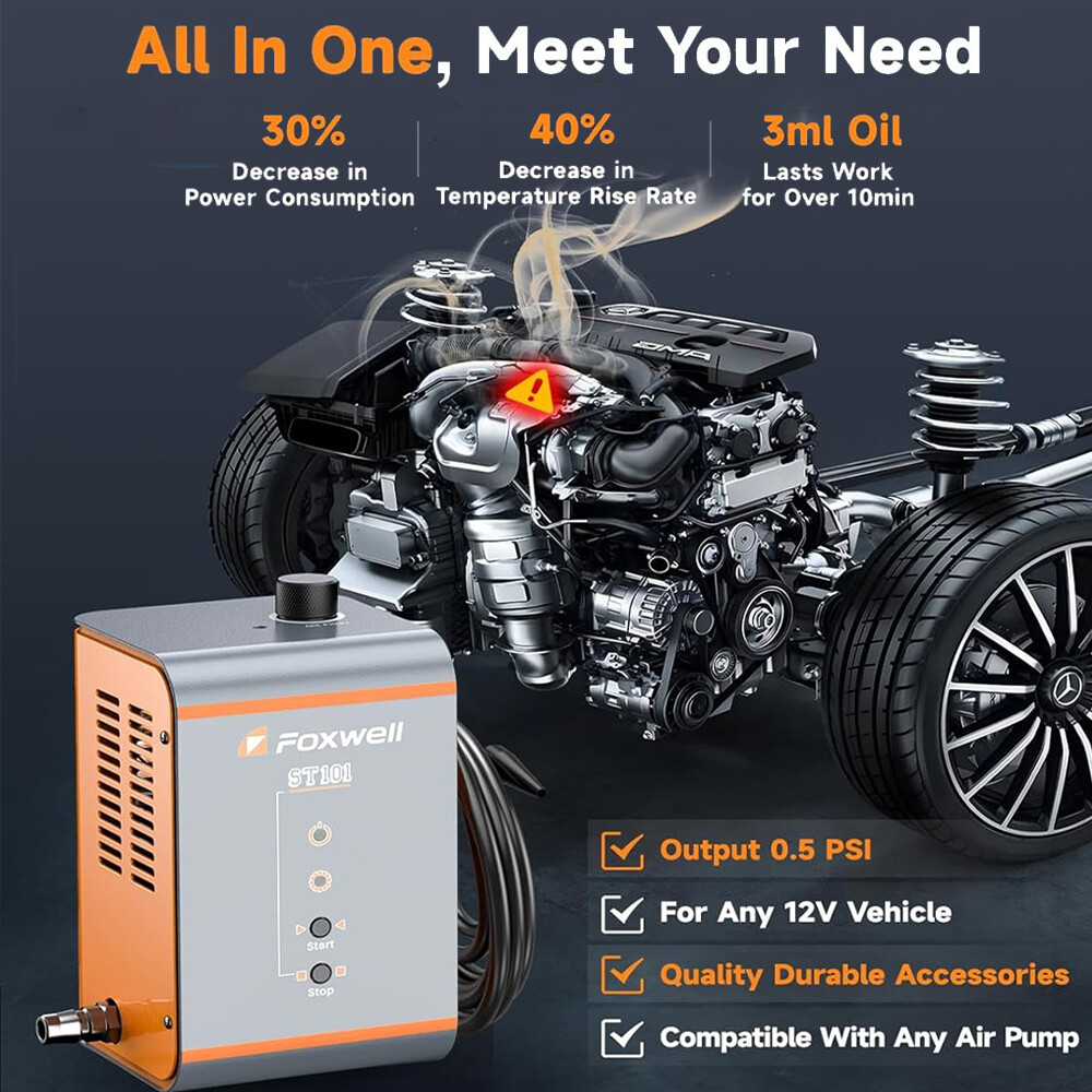 Foxwell Precision Leak Detection Tool Smoke Machine Professional Auto Diagnostic