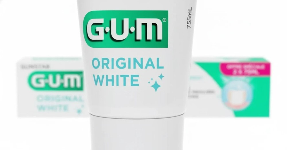 4 PACK Sunstar GUM ORIGINAL White Toothpaste 75ml