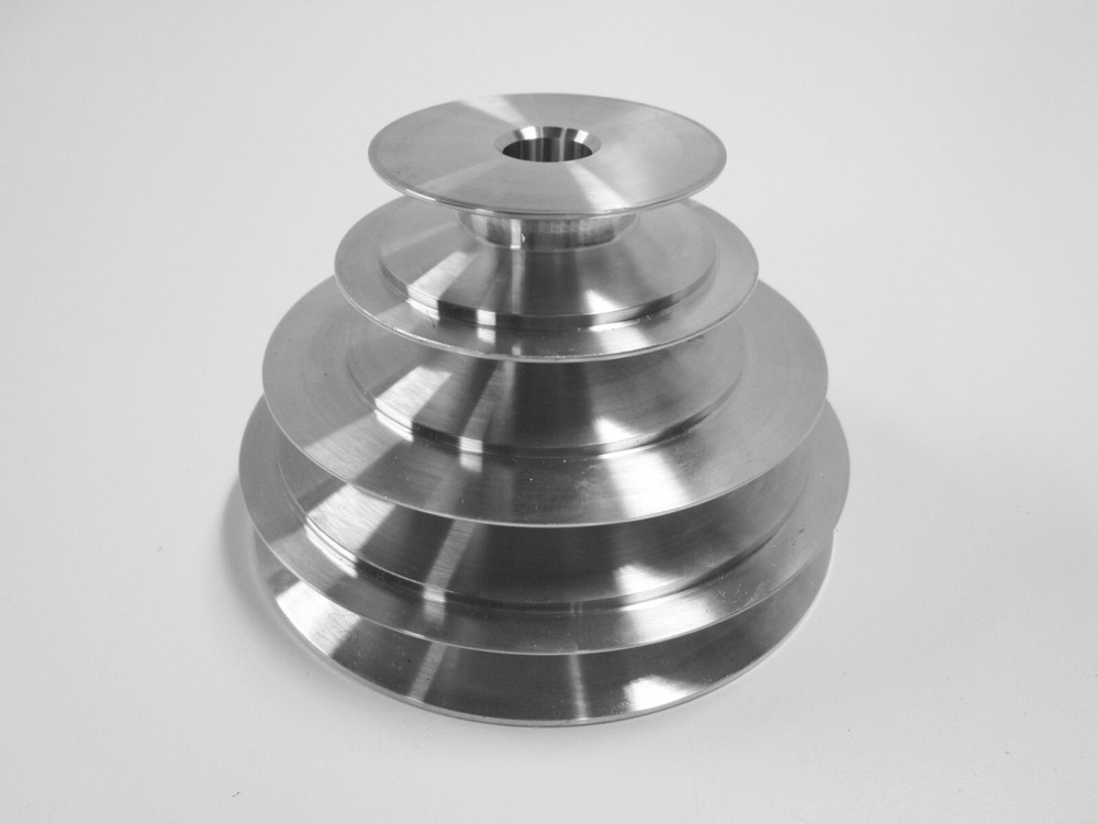 4-Step Cone Pulley with 1/2 Bore; Replacement for Lathe, Drill Press, Scroll Saw