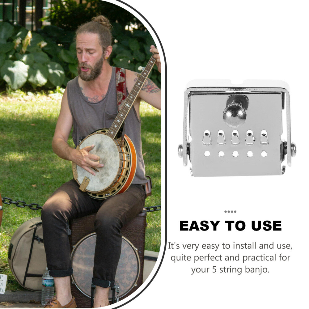 Banjo Replacement Part Practical Accessory Plated Tailpiece