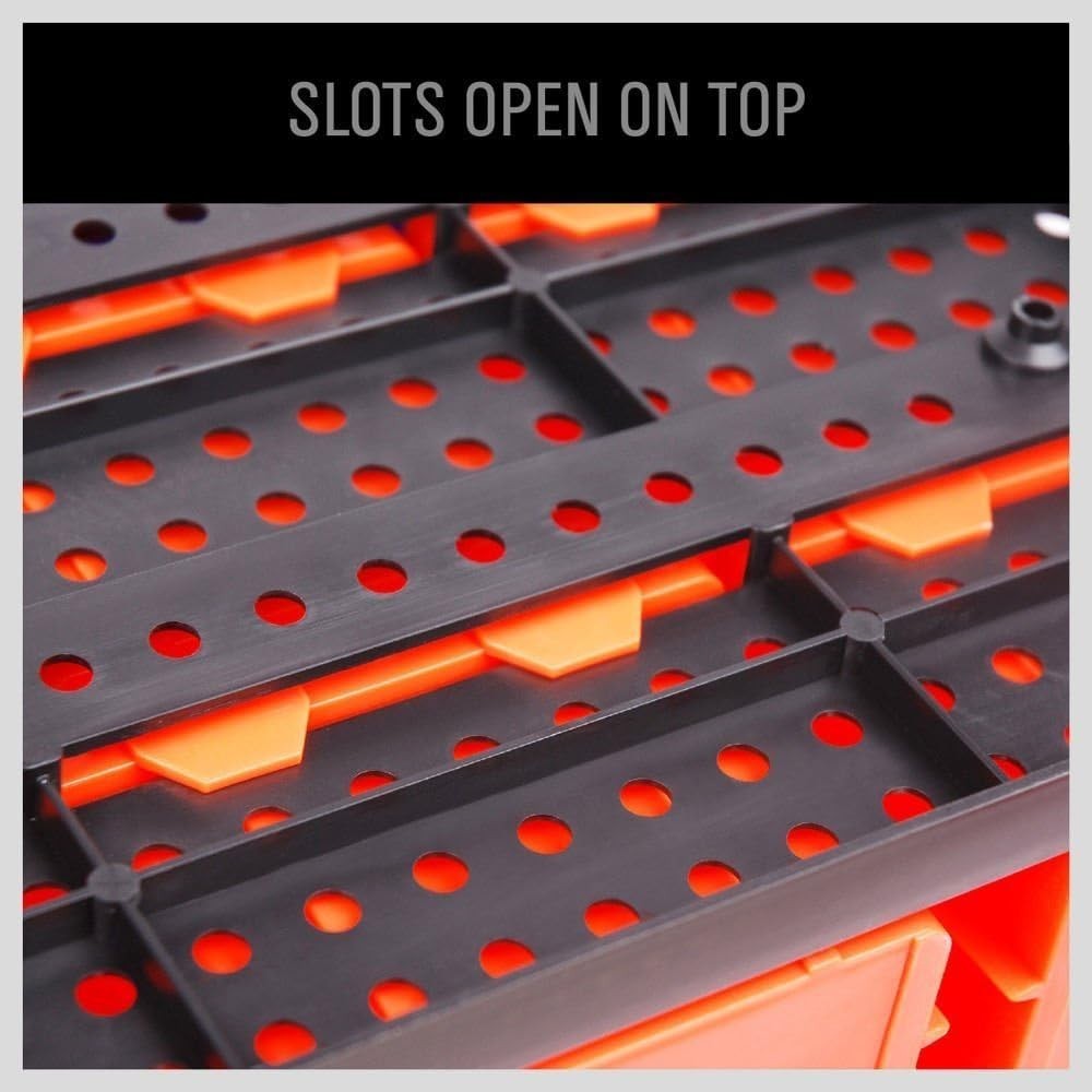 30PC Wall Mounted Storage Bins Organizer for Efficient Garage Tool Management
