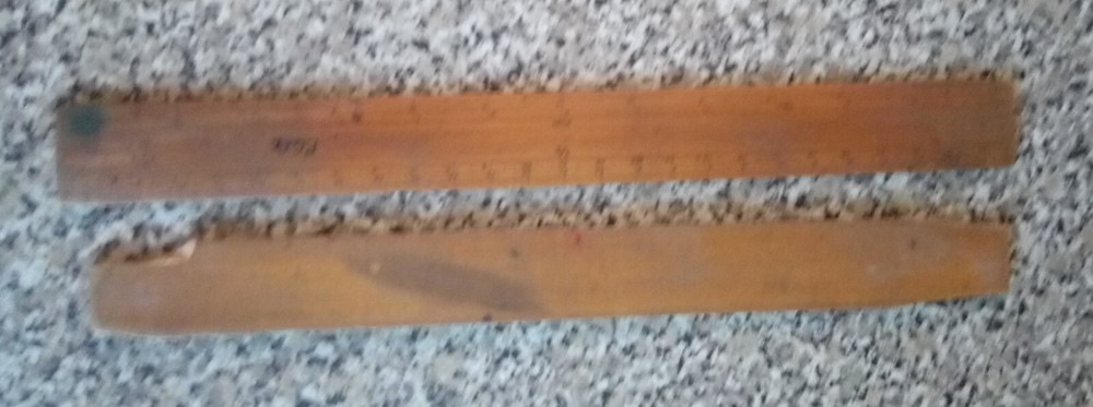 2 x Vintage scale rules / rulers by Norton & Gregory