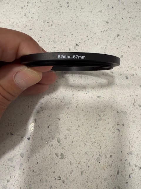 62-67mm Step-Up Lens Filter Adapter Ring