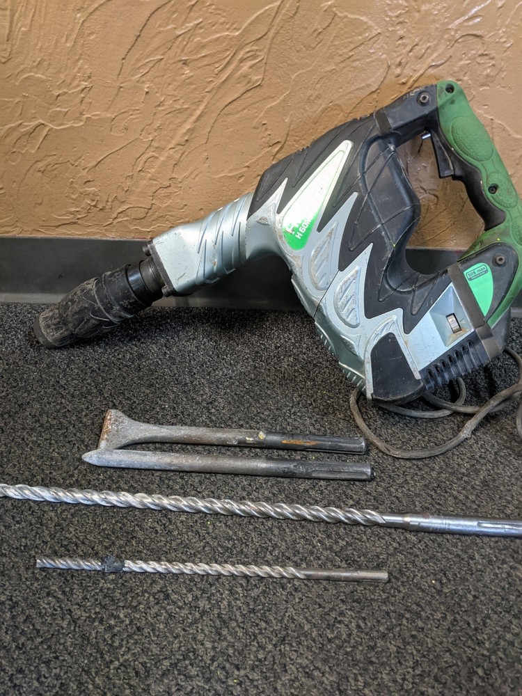 Hitachi SDS Max H60MRV Heavy Duty Drill With Bits
