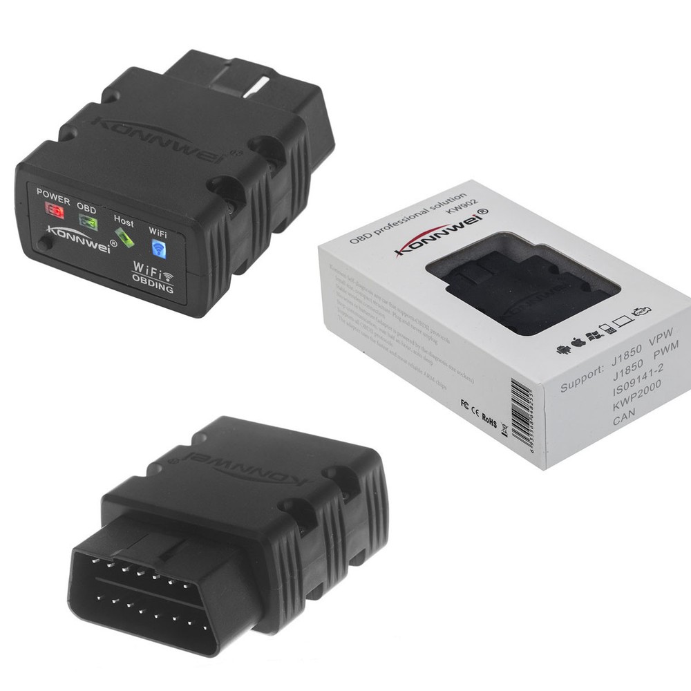 KW902 Bluetooth Wireless Elm327 OBDII Code Sensor Reader/Scanner Diagnostic Tool