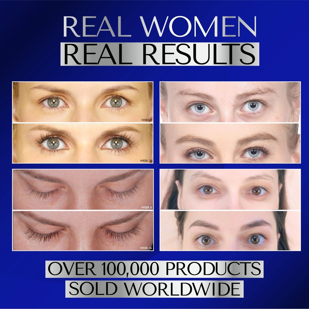 DERMAWORKS Eyelash Growth & Eyebrow Growth Serum Set Longer Lashes Thicker Brows