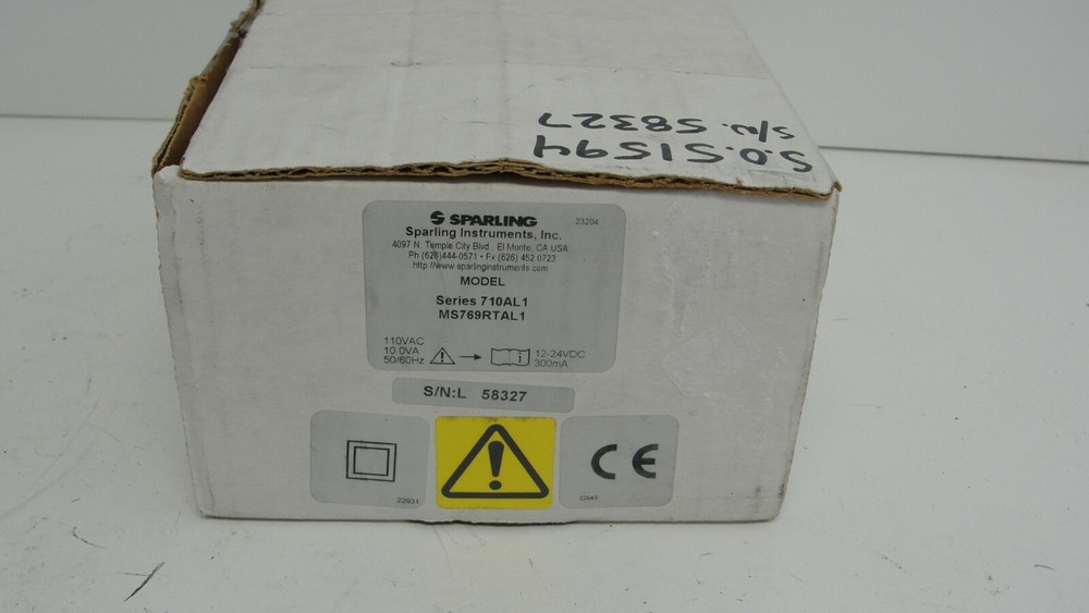 Sparling 710AL1 rate meter totalizer MS769RTAL1 new