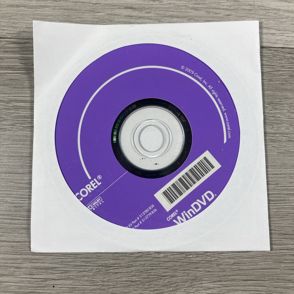 Corel WinDVD Video Software Disc CD-ROM