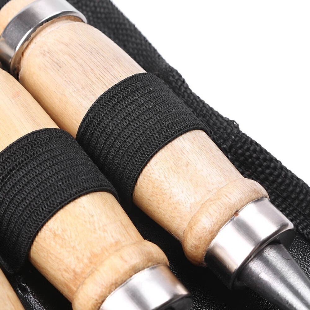 Wood Carving Hand Chisel Set Woodworking Professional Lather Gouges Tools Kit