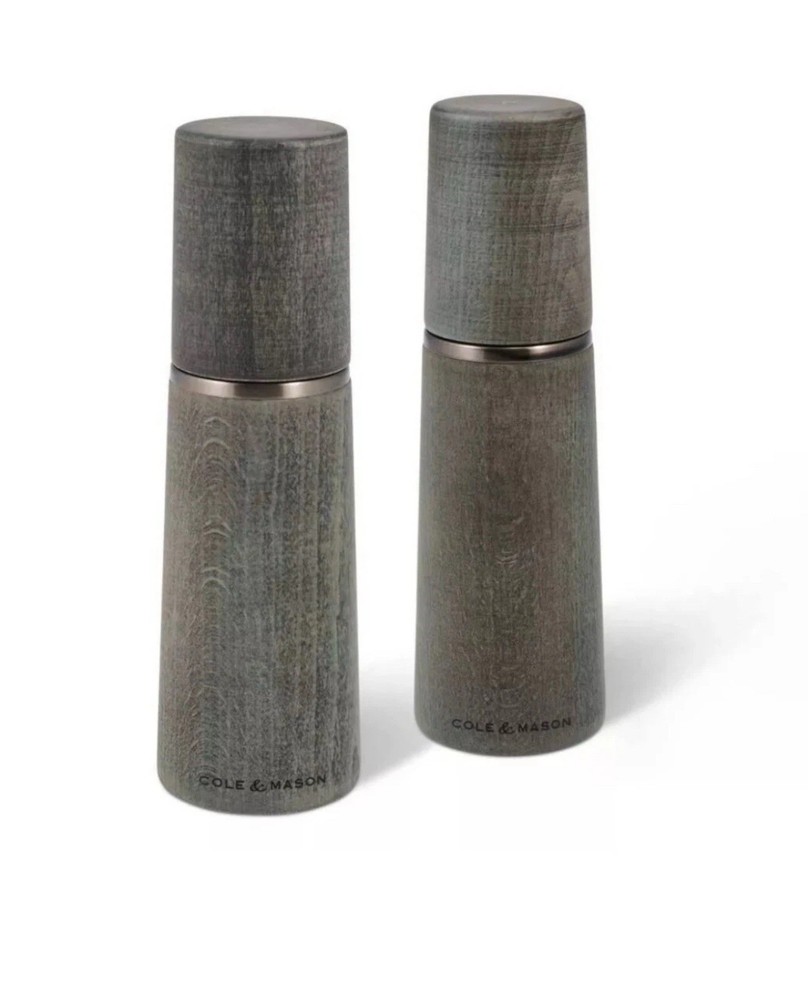 Cole & Mason 7 in. Marlow Grey Beech Salt & Pepper Mill Set