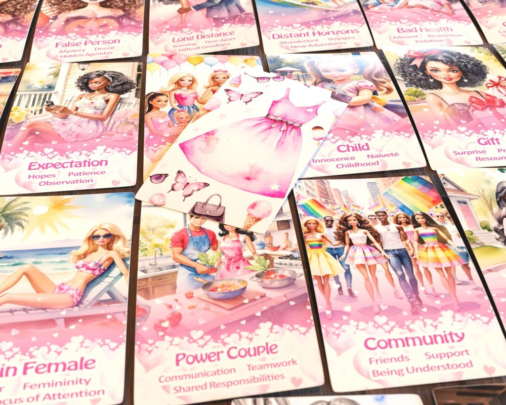 Barbii Gal Kipper Oracle Deck | Easy Reader | LGBQT+ | Diversity  | 53 Cards