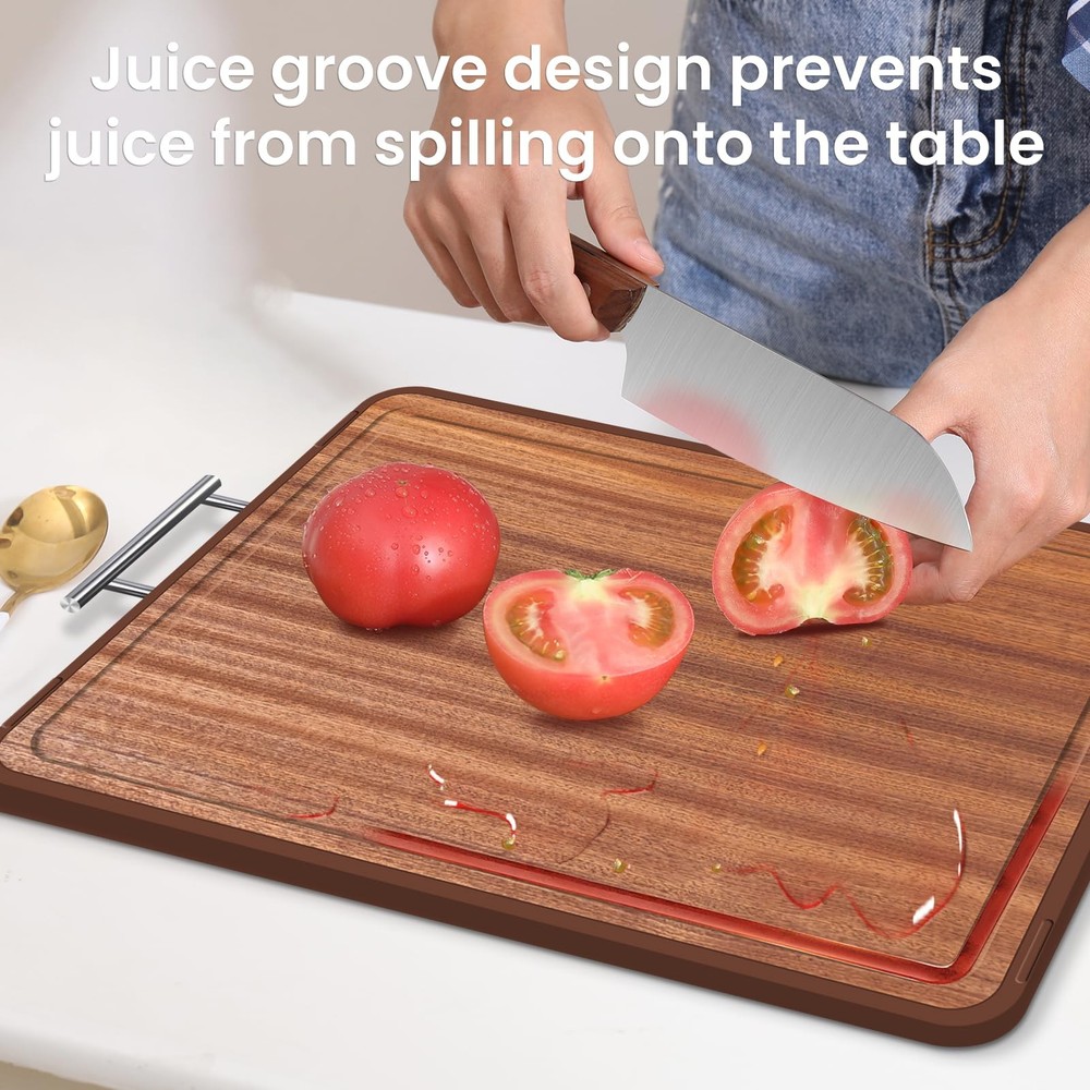 KimiDitt Titanium Cutting Board for Kitchen, Cutting Board Double Sided with ...