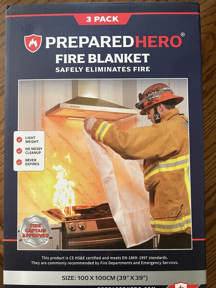 Fire Blanket 3-Pack