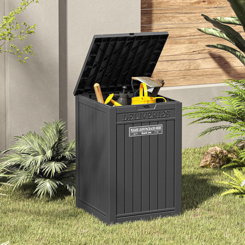 Package Delivery Box for Outside, 48 Gallon Storage with Lockable Secure, Large