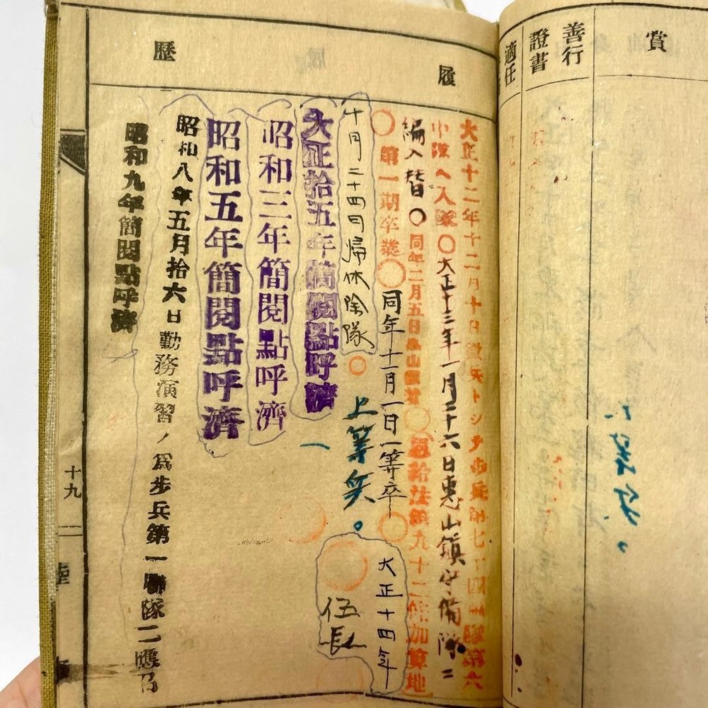 Japanese Military Notebook Taisho