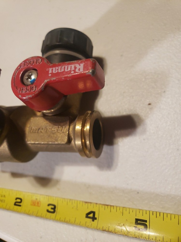 Rinnai threaded isolation valve