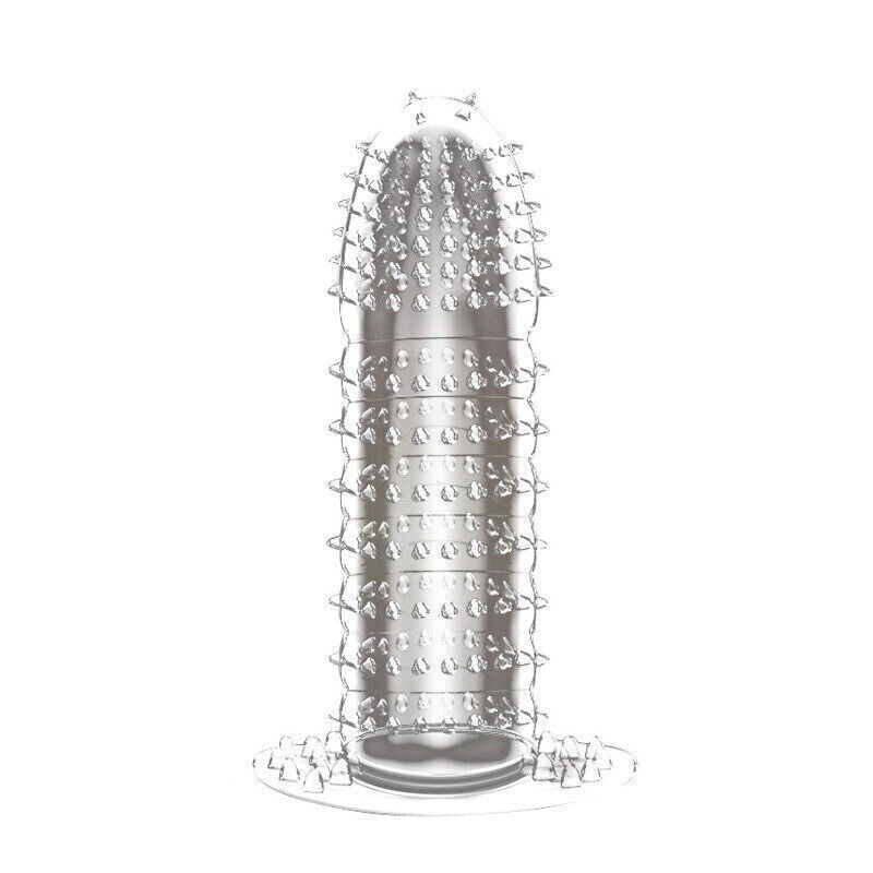 5PCS Male-Penis-Extender-Enlarger-Sleeve-Reusable-Condom-Delay-Ejaculation Set