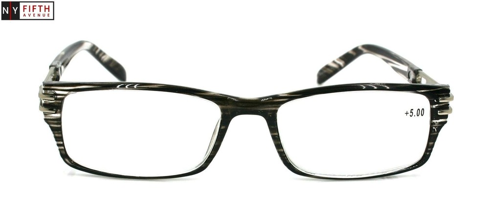 The Hudson, Premium Reading Glasses, Unisex Rectangular Premium Reading Glasses.