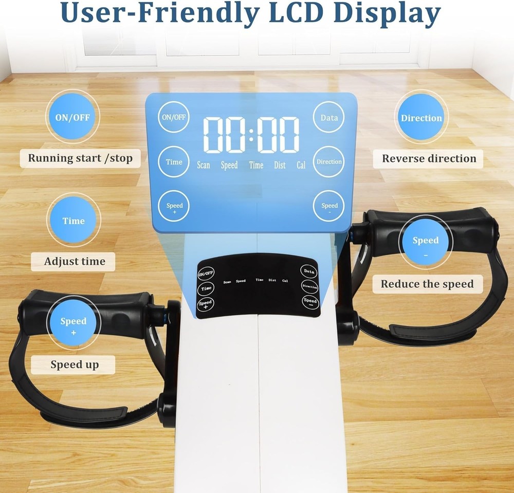 Motorized Pedal Exerciser, Electric Pedal Exerciser for Arm and Leg Low Impact E
