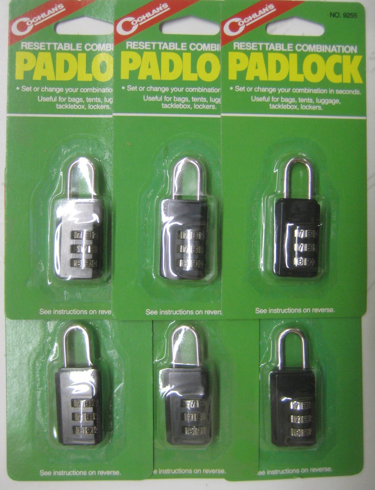 Coghlans Resettable Combination Padlock ( 6-Locks)