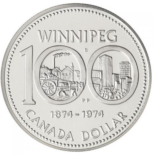 1974 CANADA SILVER DOUBLE DOLLAR SPEC. SET WINNIPEG - .375 oz. SILVER