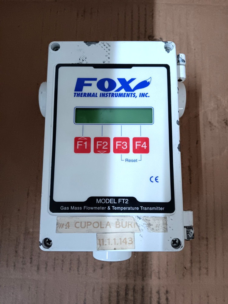 Fox Thermal Instruments Model FT2 Gas mass Flowmeter /Temperature Transmitter