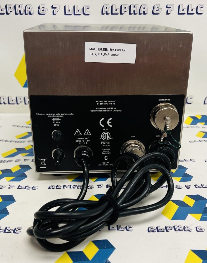 Masterflex L/S 07575-50 Digital Process Drive Open-Head Sensor 77200-32