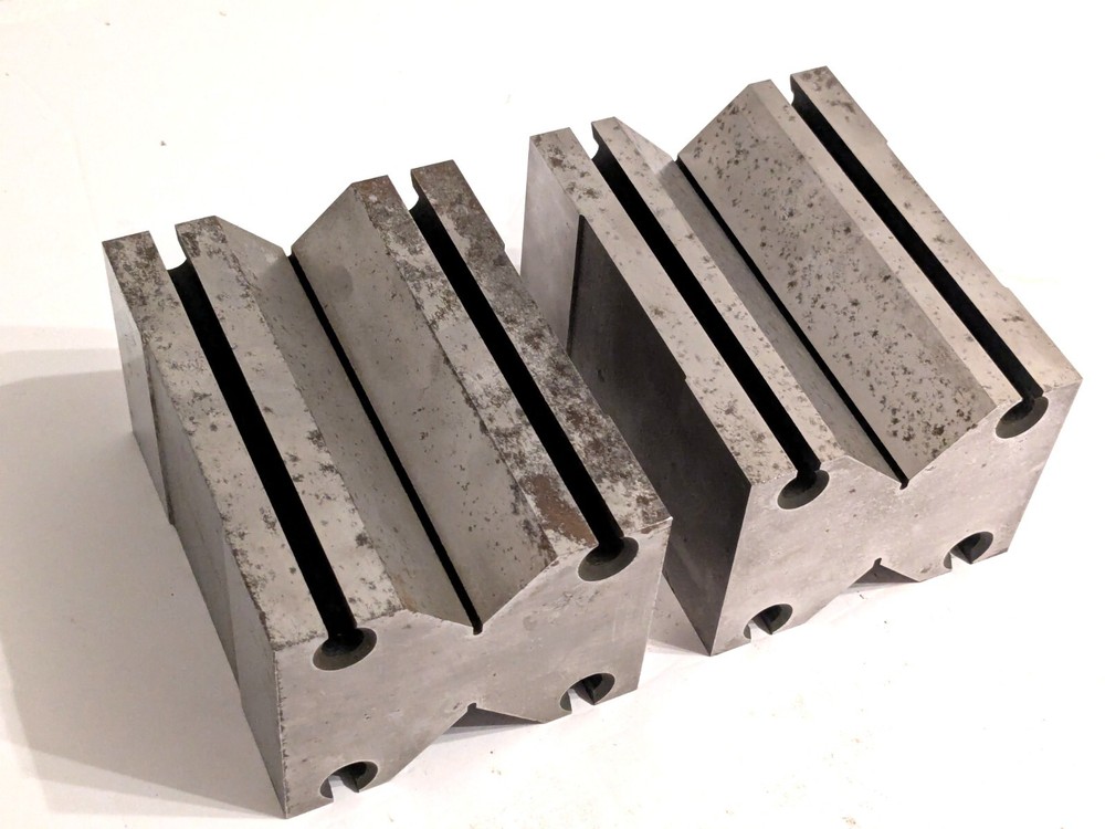 FOWLER Precision V-Block Set Matched Pair (24) PPSc 90x70x125 Sharp Condition
