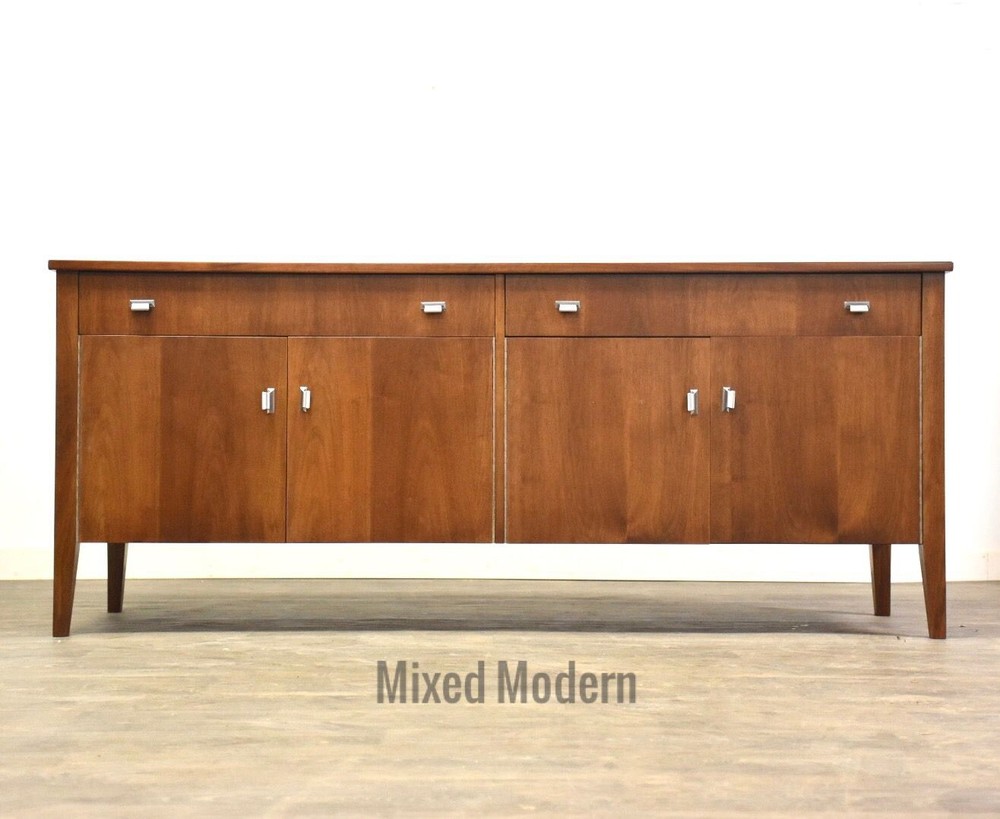 Walnut Mid Century Credenza