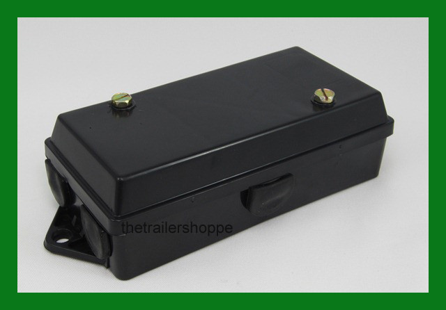 Black Plastic Seven Stud Terminal Weather Junction Box