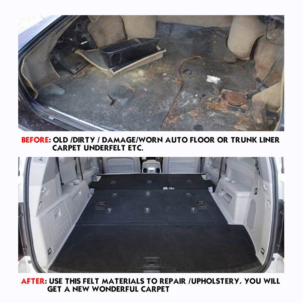 Non-woven Fabric Carpet Replacement Speaker Box Wrap Car Underfelt 2mm 14FT²