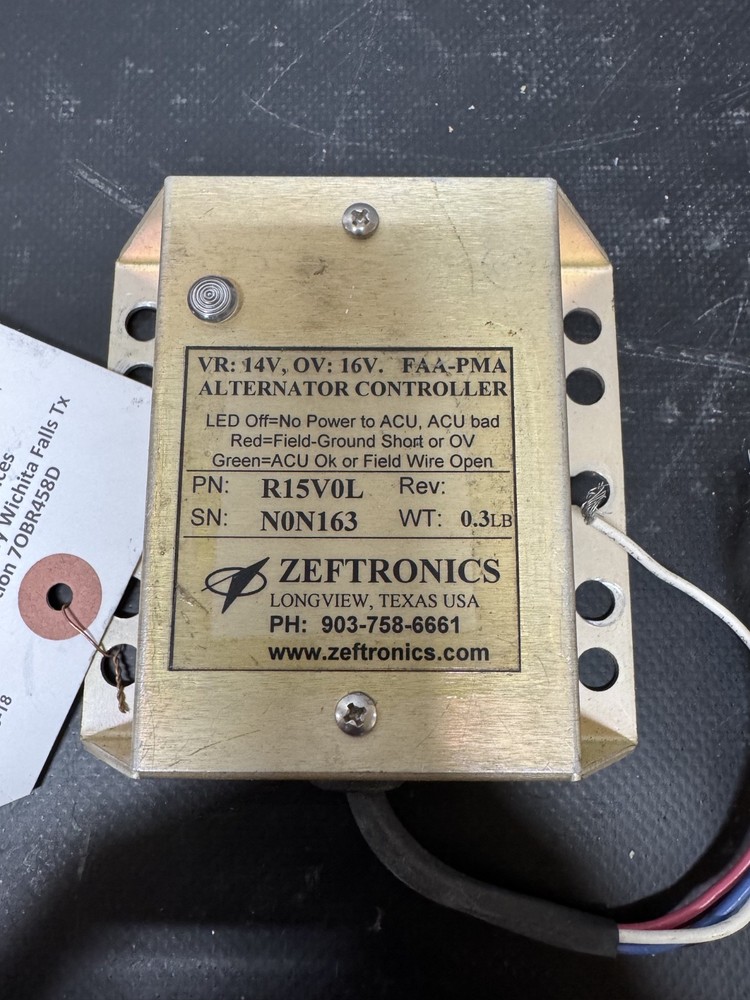 ZEFTRONICS Alternate Controller PN R15V0L - AS REMOVED