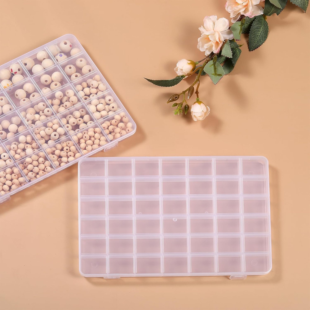 42 Grids Plastic Bead Organizer Beads Storage Containers Bead Holder Or
